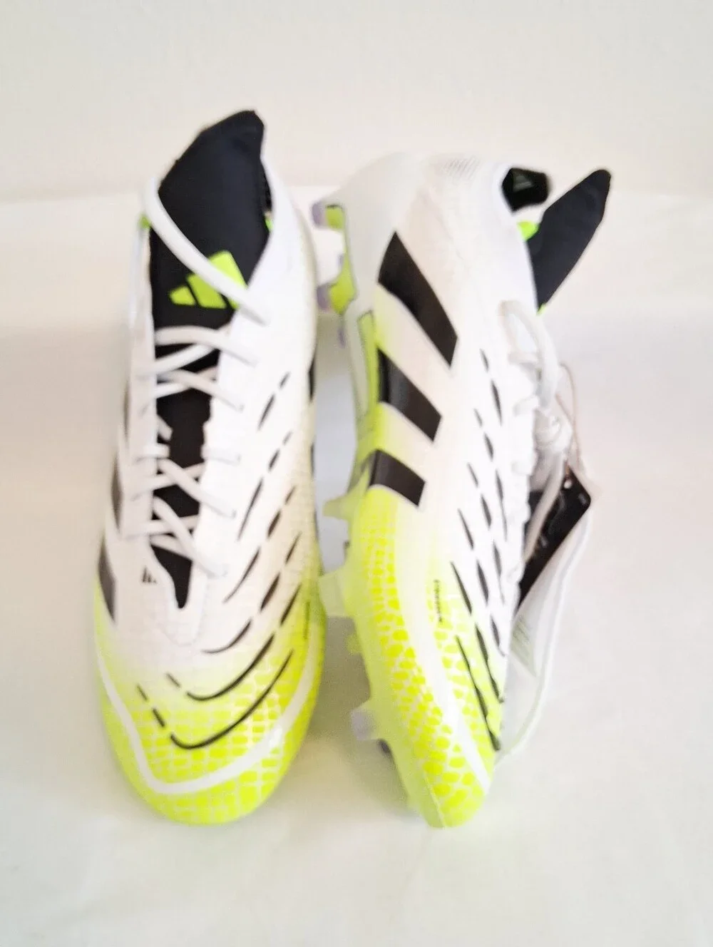 Adudas Predator Elite FG White Yellow Soccer Cleats